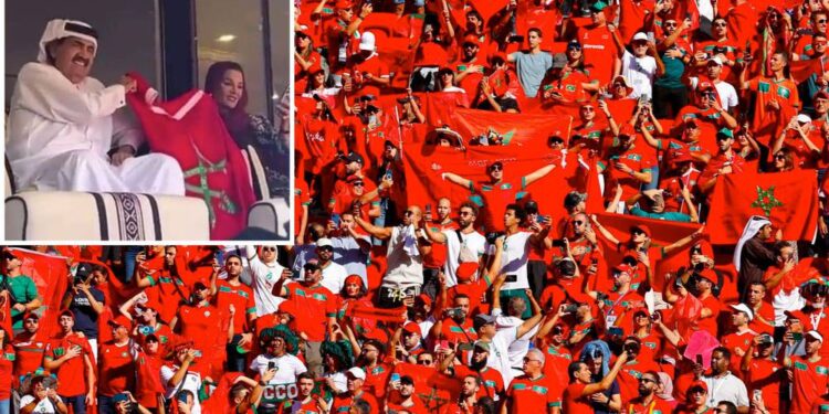 Vidéo: L’émir Sheikh Hamad bin Khalifa, le père de l’émir du Qatar et son épouse Sheikha Moza hissent le drapeau marocain