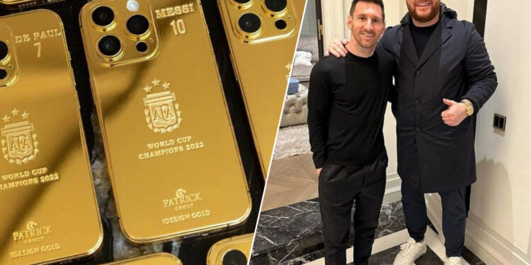 Lionel Messi remercie ses coéquipiers de l’équipe nationale argentine avec des coques d’iPhone en or