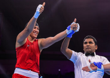 Khadija El Mardi sacrée championne du monde des poids lourds à New Delhi