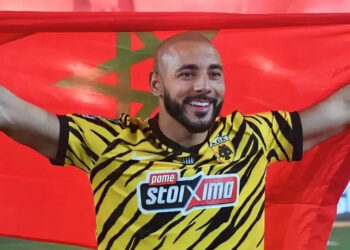 Saison de gloire pour Nordin Amrabat : l’AEK Athènes remporte le championnat de Grèce