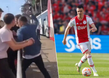 Steven Berghuis, l’attaquant de l’Ajax perd son sang-froid et frappe un supporter du FC Twente