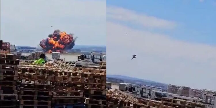 Crash d’un avion F-18 sur la base aérienne de Saragosse : le pilote survit