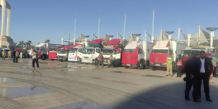 La marche solidaire : Laayoune en première ligne face au désastre avec un convoi exceptionnel