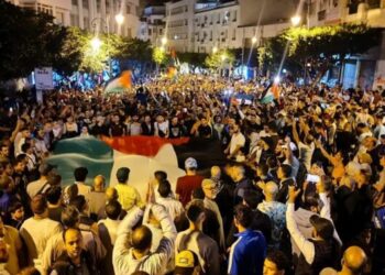 Manifestations au Maroc en soutien au peuple palestinien après le bombardement d’un hôpital à Gaza