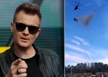 Kamil Bartošek crée le buzz : Un million de dollars jeté depuis le ciel !