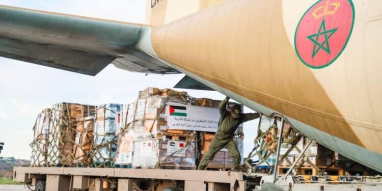 Le Maroc, Premier Soutien de la Palestine : Envoi d’une Aide Humanitaire d’Urgence sur Instructions du Roi Mohammed VI