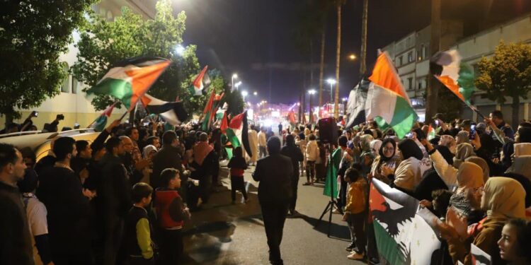 Vagues de manifestations au Maroc en soutien au peuple Palestinien et contre la normalisation avec Israël