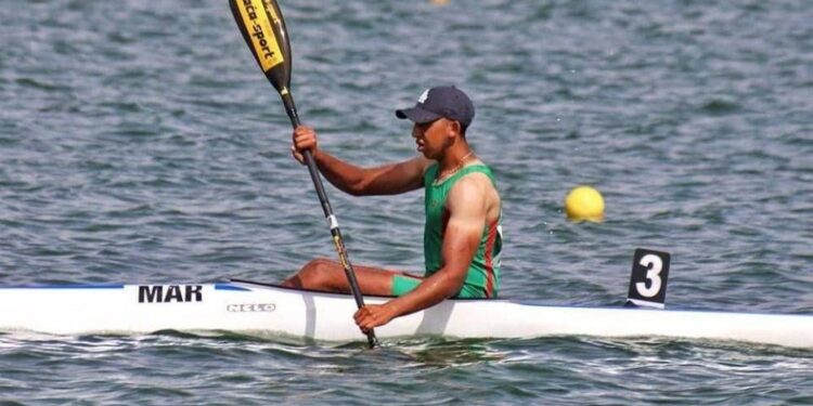 La marocain Achraf Elaidi, champion d’Afrique en Kayak et Qualifié pour les JO de Paris 2024