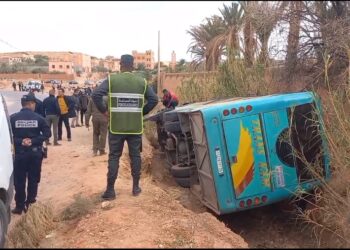 Accident de bus à Tineghir : Au moins 20 blessés et des cas très critiques