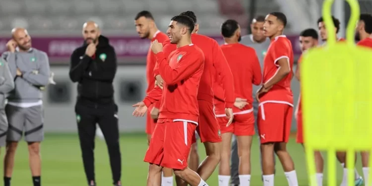 Séance d’entraînement des Lions de l’Atlas ce soir