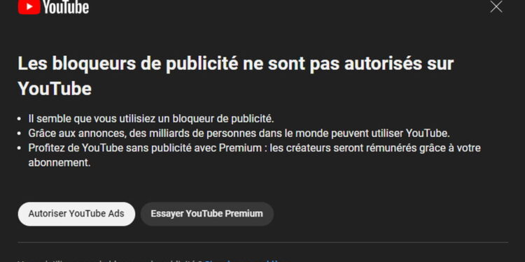 YouTube menace de bloquer les utilisateurs d’AdBlock