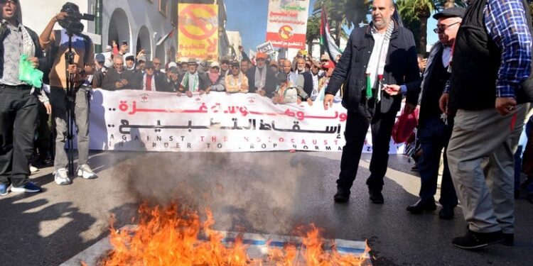 Rabat s’élève : Une marche massive, ce dimanche, contre la normalisation et les atrocités en Palestine