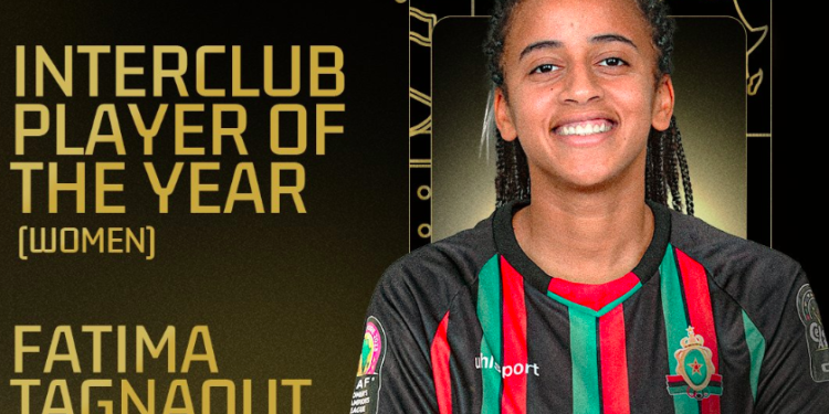 Fatima Tagnaout de l’AS FAR remporte le prix de la meilleure joueuse locale en Afrique