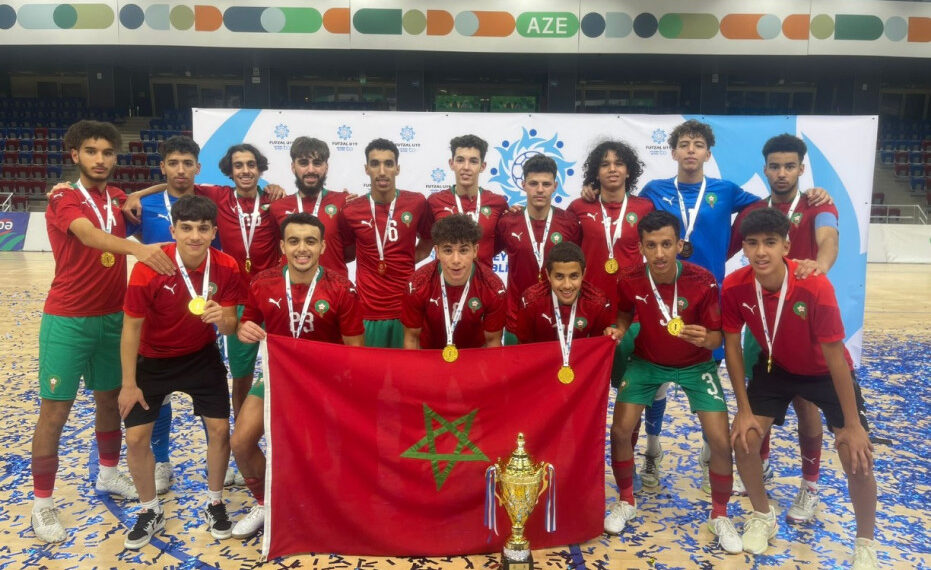 L’équipe nationale marocaine de futsal U19 remporte la Coupe Heydar Aliyev