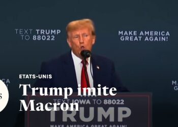 Trump exhibe sa force de négociation lors de son meeting en Iowa tout en ironisant sur le président Français Macron