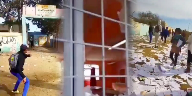 Vidéo: Des élèves en colère saccagent leur établissement à Sidi Slimane