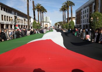 Une marée humaine à Rabat en soutien à la Palestine