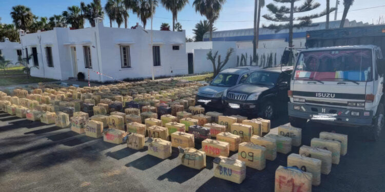 La Gendarmerie Royale frappe fort contre le trafic de drogue : 9 tonnes saisies près de Sidi Bennour