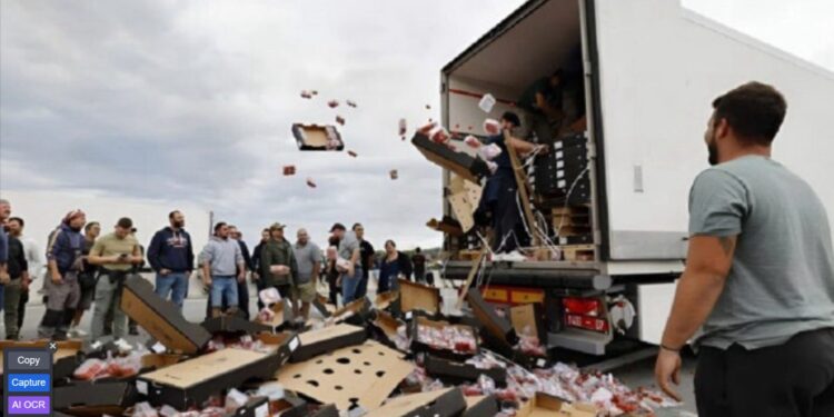 Les agriculteurs marocains intentent un procès en Espagne contre les saboteurs de leurs camions d’exportation
