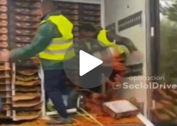 Video: Un camion de tomates marocaines attaqué par des agriculteurs espagnols