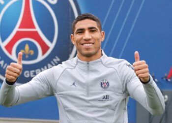 Hakimi vise la Ligue des champions avec le PSG