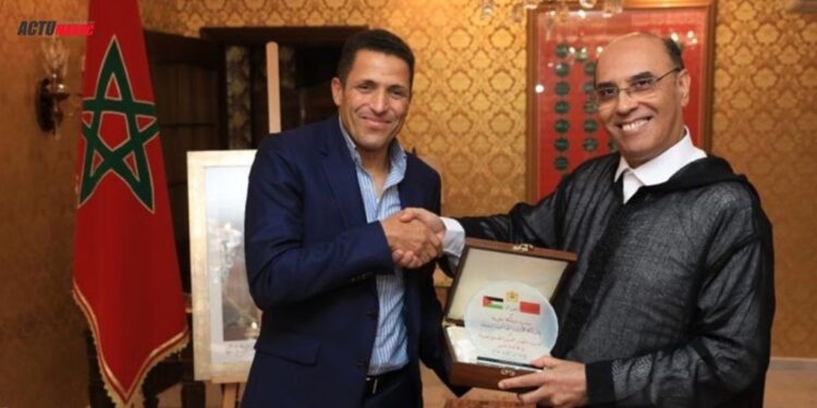 Distinction de l’entraîneur Houcine Ammouta à l’ambassade du Maroc à Amman