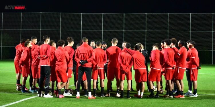 L’équipe olympique se prépare pour un match amical contre la Belgique