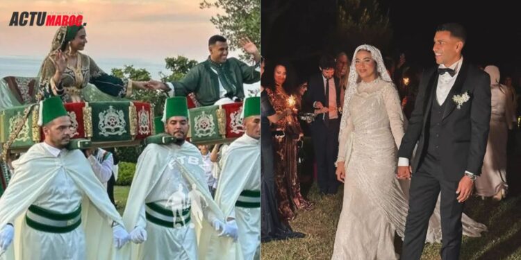 Les rituels marocains illuminent la cérémonie de mariage de Walid Cheddira en Italie