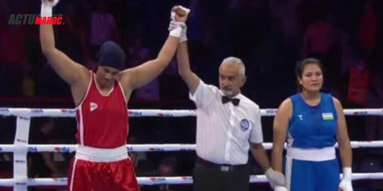JO Paris 2024: Khadija Mardi en quarts de finale de boxe
