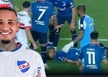 photo of Juan Izquierdo while he fell down