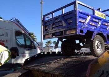 accident triporteur Larache Maroc