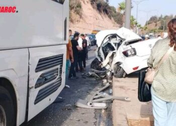 Accident fatal d’un bus Kénitra-Tafraoute sur la route d’Akrach