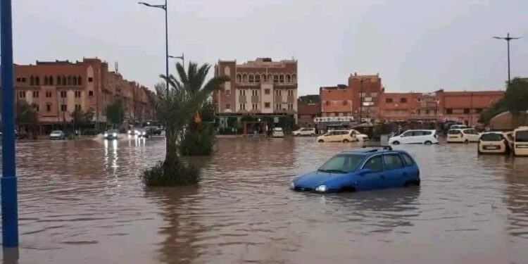 Inondations à Ouarzazate : Pluies torrentielles et effondrements de maisons