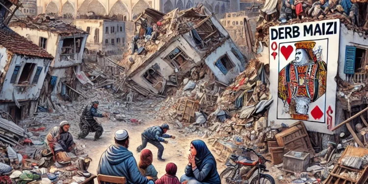 A Casablanca les Habitants délogés de derb Maizi dorment sur les ruines