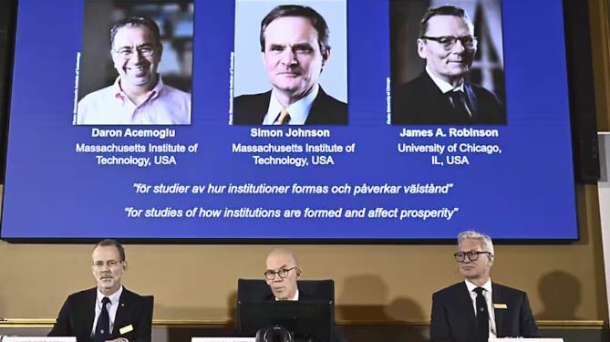 Le Nobel d’économie 2024 récompense trois chercheurs pour leurs études sur les inégalités mondiales