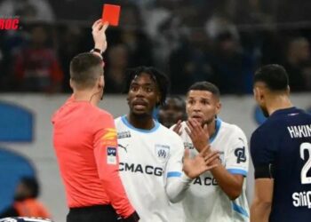 Amine Harit suspendu après son expulsion contre Paris Saint-Germain