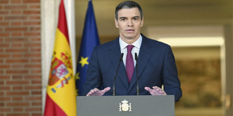 Pedro Sánchez appelle à l’arrêt des livraisons d’armes à Israël pour stopper l’escalade de la violence