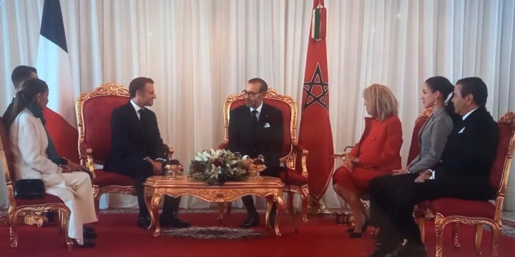 Macron et son épouse accueillis par le Roi Mohammed VI