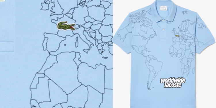 Lacoste récidive avec une carte du Maroc sans son Sahara, les internautes appellent au boycott