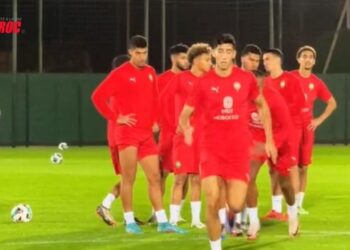 Dernière séance d’entraînement des Lions de l’Atlas avant d’affronter le Lesotho
