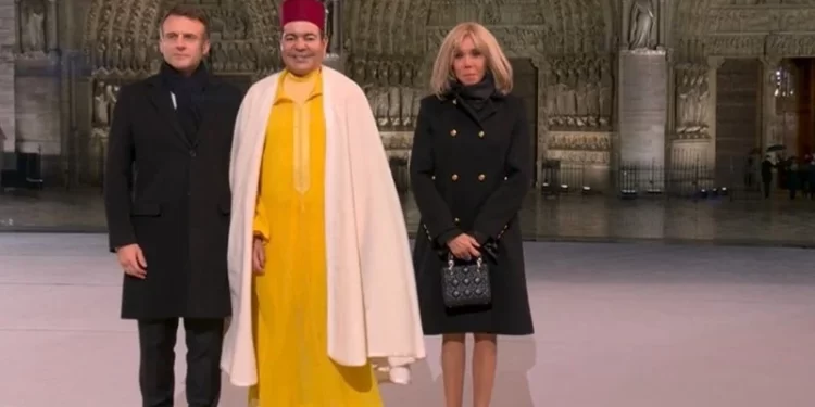 Le Prince Moulay Rachid à la cérémonie de la réouverture de Notre-Dame de Paris
