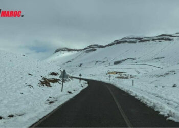 Tinghir: Le retour spectaculaire de la neige après des années de sécheresse
