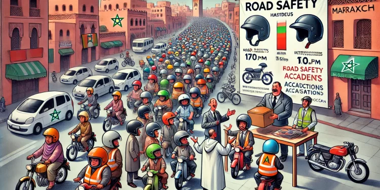 Distribution gratuite à Marrakech de 20.000 casques homologués