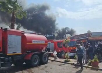 Un incendie ravage le marché municipal de Mohammédia : Des pertes matérielles considérables