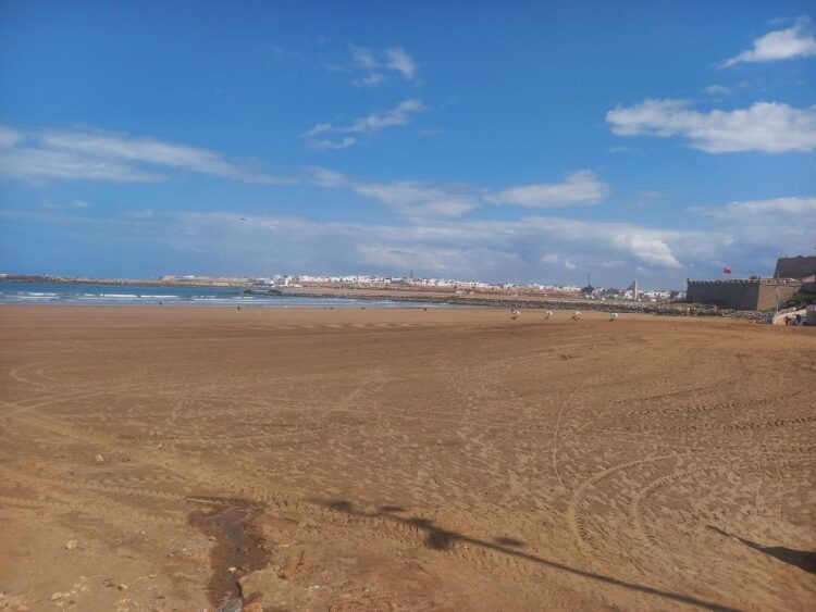 Photo de la plage de Rabat (très propre)  prise ce matin