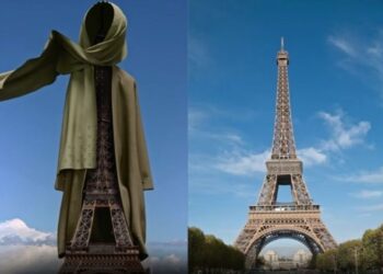 La Tour Eiffel en hijab: Une publicité néerlandaise enflamme le débat politique en France