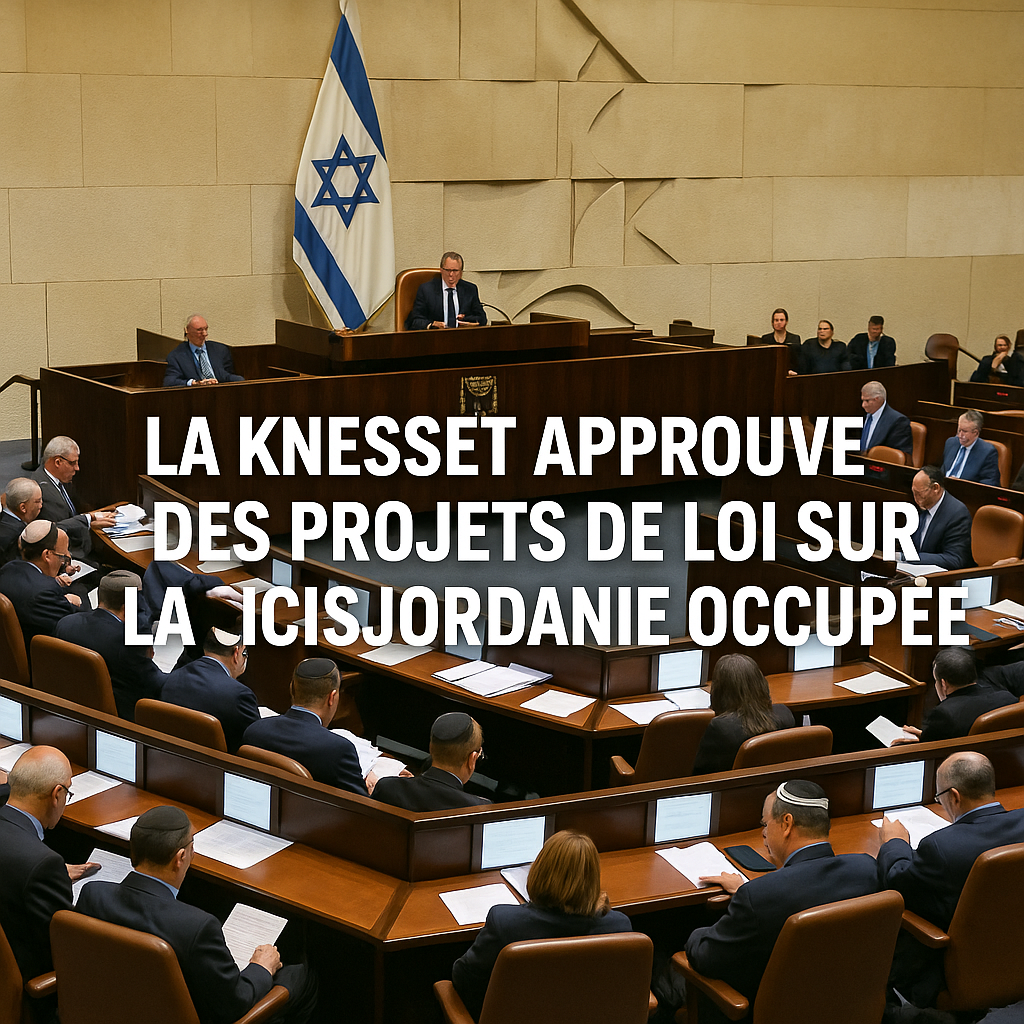 Israël: le Parlement ouvre la voie à une annexion de la Cisjordanie