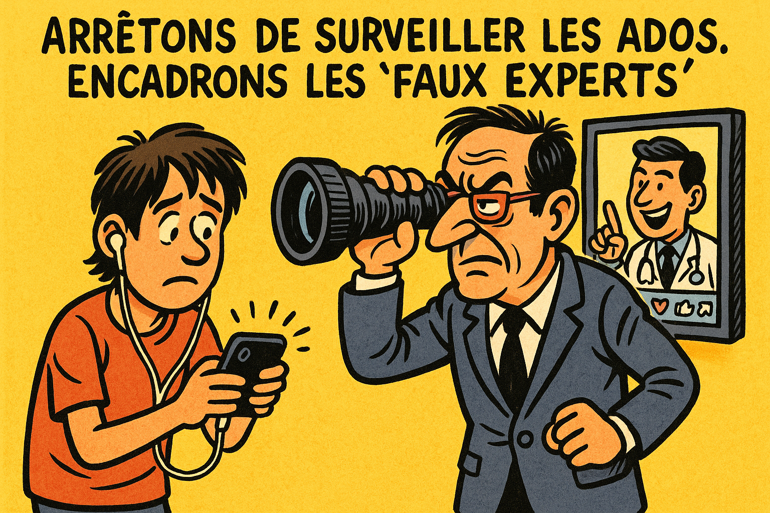 Arrêtons de surveiller les ados. Encadrons les “faux experts”