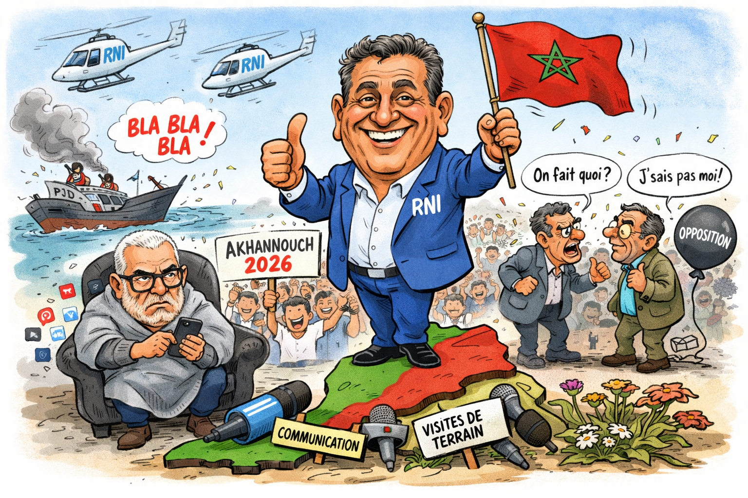 Quand Akhannouch sourit, les autres font la grimace