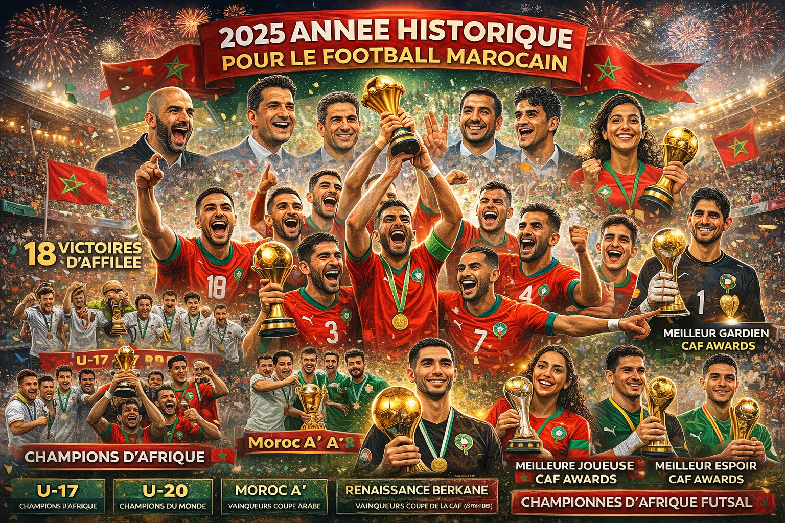 Retro 2025 : Une année faste pour le football marocain